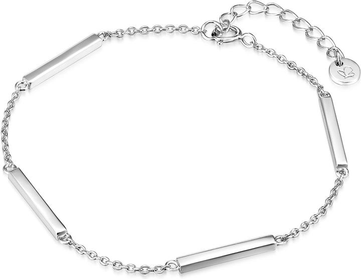 Immagine prodotto Glanzstücke München Argento da donna 17,0 cm di lunghezza base + 3,0 cm di estensione - 10208 (17 cm, Argento)