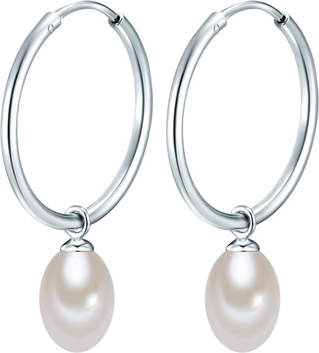 Immagine prodotto Valero Pearls Donna Argento Sterling Silver Perle d'acqua dolce coltivate - 10870 (Argento)
