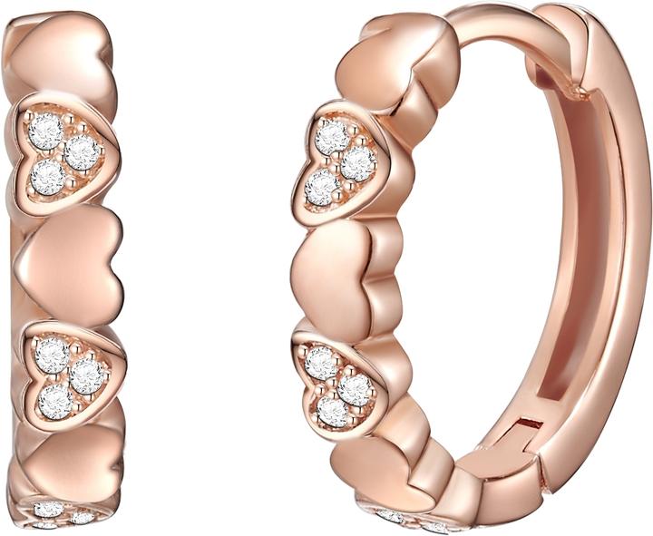 Image du produit Rafaela Donata Femme coeur argent sterling zirconium or rose - 11130 (Argent Sterling)