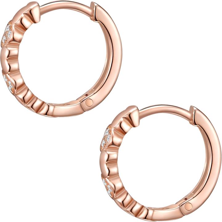 Image du produit Rafaela Donata Femme coeur argent sterling zirconium or rose - 11130 (Argent Sterling)