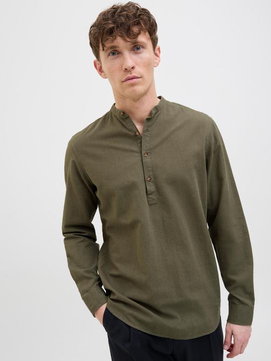 Produktbild Jack & Jones Jjesummer Half Placket Shirt Ls Sn (XS)