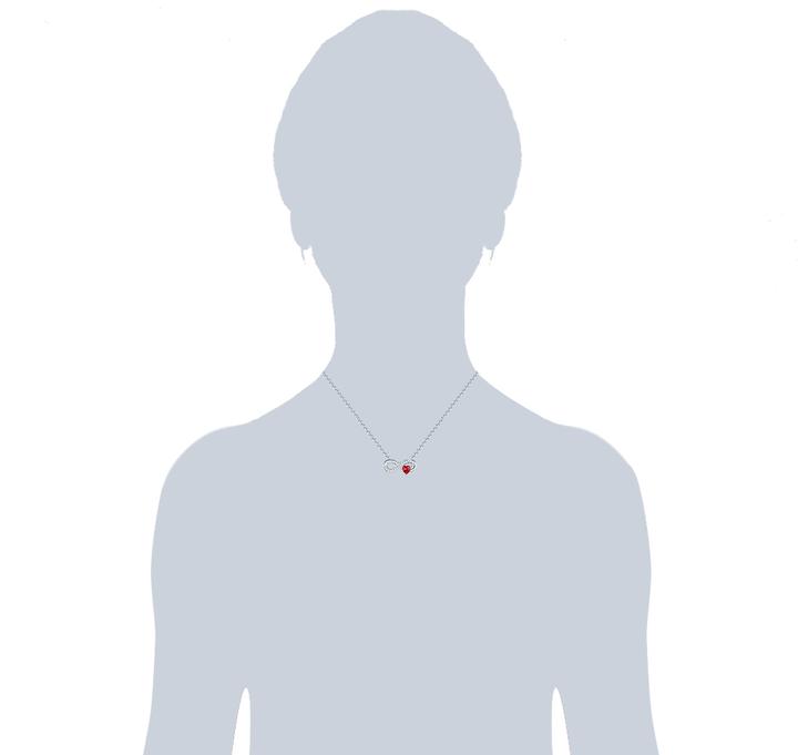 Image du produit Rafaela Donata Ladies Infinity/Heart Sterling Silver Zirconia silver 42.0 cm base chain + 7.0 cm extension - 11384 (Argent Sterling, 42 - 49 cm)