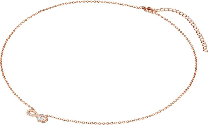 Actual product image Rafaela Donata Ladies Infinity/Heart Sterling Silver Cubic Zirconia Rose Gold 42.0 cm Base Chain + 7.0 cm (Sterling Silver, 42 - 49 cm)