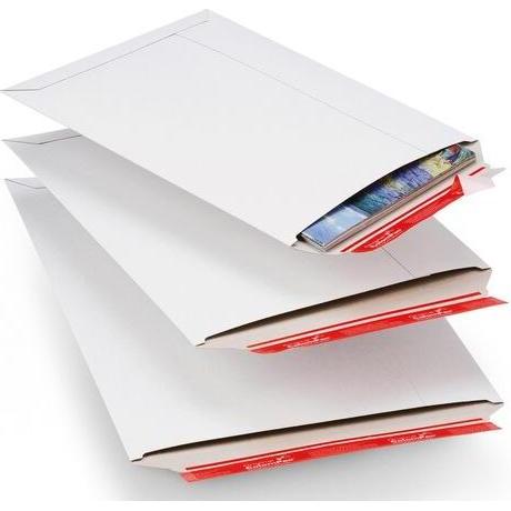 Colompac, Versandtasche + Luftpolstertasche, 20  Kartonversandtaschen weiss für DIN B4 (20 x)