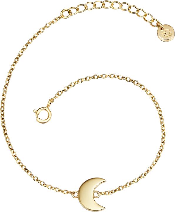 Immagine prodotto Glanzstücke München Donna Moon Argento giallo Oro 17,0 cm Lunghezza base + 3,0 cm Estensione - 11510 (17 cm, Argento)