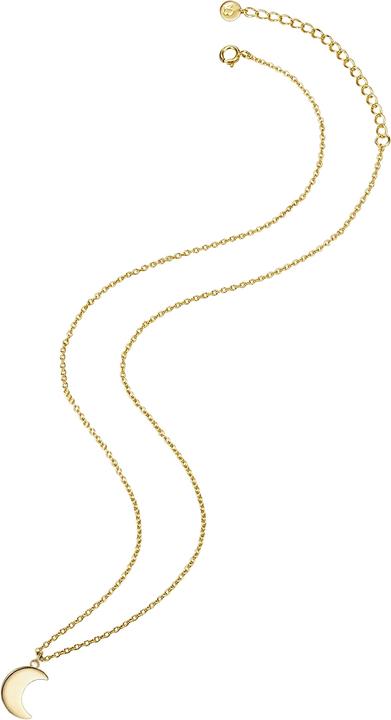 Actual product image Glanzstücke München Ladies moon sterling silver yellow gold 40.0 cm base chain + 5.0 cm extension - 11520 (Sterling Silver, 40 - 45 cm)