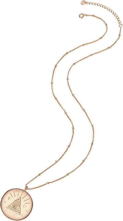 Immagine prodotto Glanzstücke München Donna All Seeing Eye Argento Rosa Oro 50,0 cm Catena base + 5,0 cm Estensione - 11542 (Argento, 50 - 55 cm)