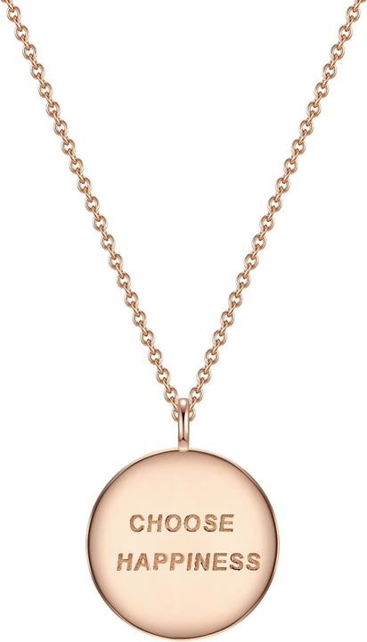 Immagine prodotto Glanzstücke München Donna Scegli la felicità catena argento rosa oro 40,0 cm di base + 5,0 cm di estensione - 11580 (Argento, 40 - 45 cm)