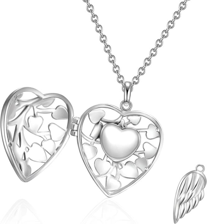 Produktbild Rafaela Donata Damen Herz Sterling Silber silber/roségold 42,0 cm Basiskette + 7,0 cm Verlängerung - 11706 (Sterling Silber, 42 - 49 cm)