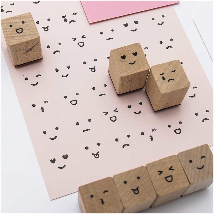 Actual product image Rico Design Motif stamp set Smile Smiley