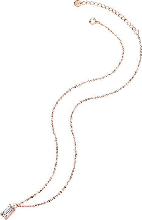 Immagine prodotto Glanzstücke München Catena da donna in argento 925 con zirconi in oro rosa 38,0 cm + 5,0 cm di estensione - 12216 (Argento, 38 - 43 cm)