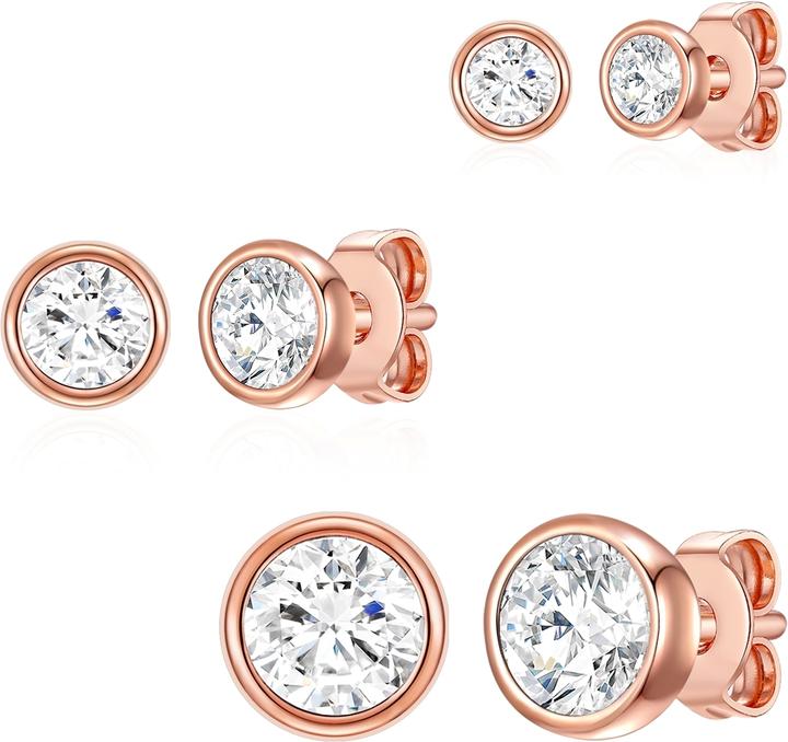 Produktbild Rafaela Donata Damen Sterling Silber verziert mit Kristallen von Swarovski® roségold - 12510 (Sterling Silber)