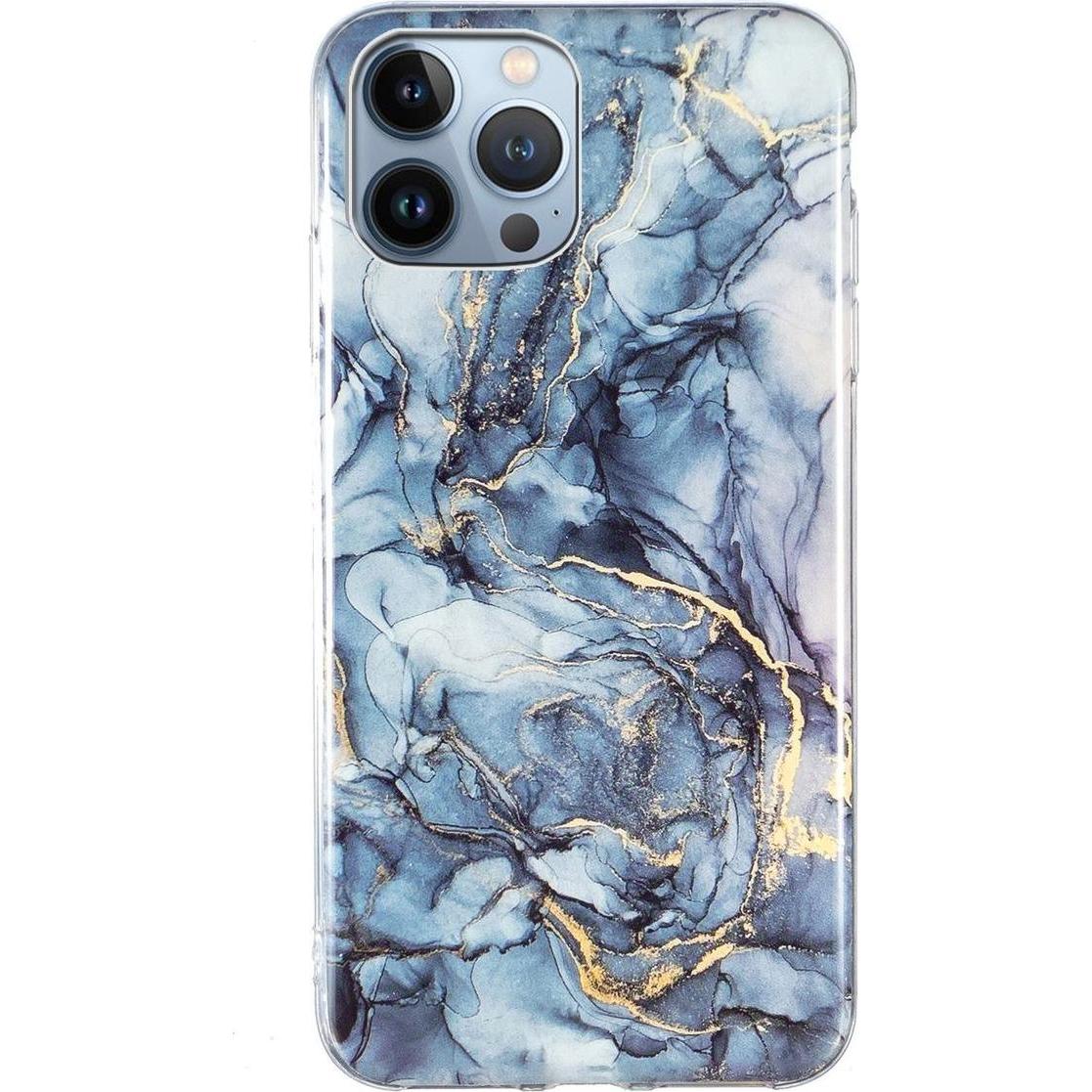 König Design Schutz Handy Hülle für Apple iPhone 15 Pro Max Case Cover Marmor Bumper Etuis (Apple iPhone 15 Pro Max), Sm...