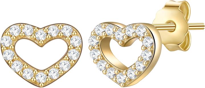 Actual product image Glanzstücke München Ladies Heart Sterling Silver Topaz Yellow Gold - 15256 (Sterling Silver)