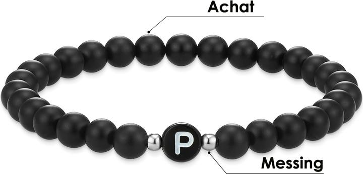 Actual product image Eastside Unisex letters agate black 19.0 cm - 11776 (19 cm, Agate)