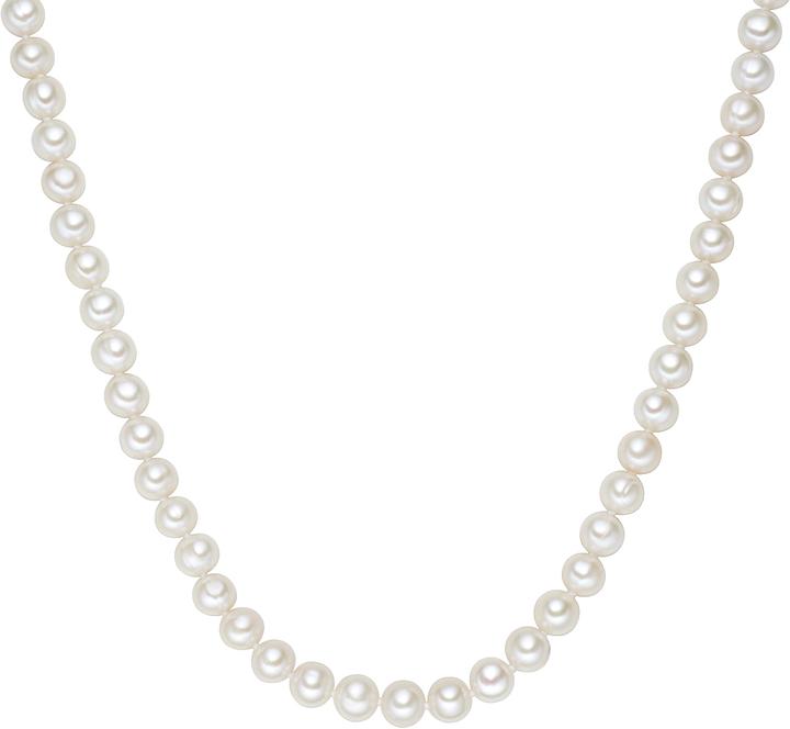 Immagine prodotto Valero Pearls Donna in argento sterling con perle d'acqua dolce coltivate - 2236 (Argento, 45 - 49 cm)
