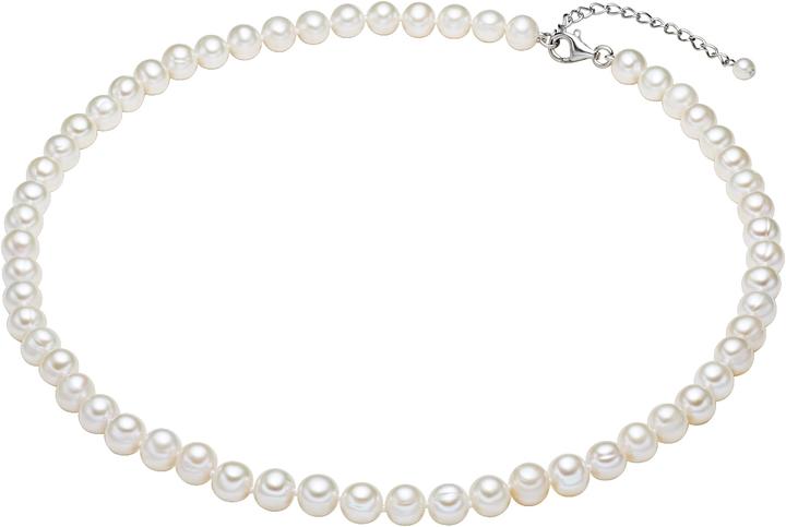Immagine prodotto Valero Pearls Donna in argento sterling con perle d'acqua dolce coltivate - 2236 (Argento, 45 - 49 cm)