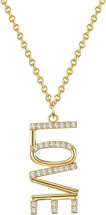 Produktbild Glanzstücke München Damen Love Sterling Silber Zirkonia gelbgold 40,0 cm Basiskette + 5,0 cm Verlängerung - 23684 (Sterling Silber, 40 - 45 cm)