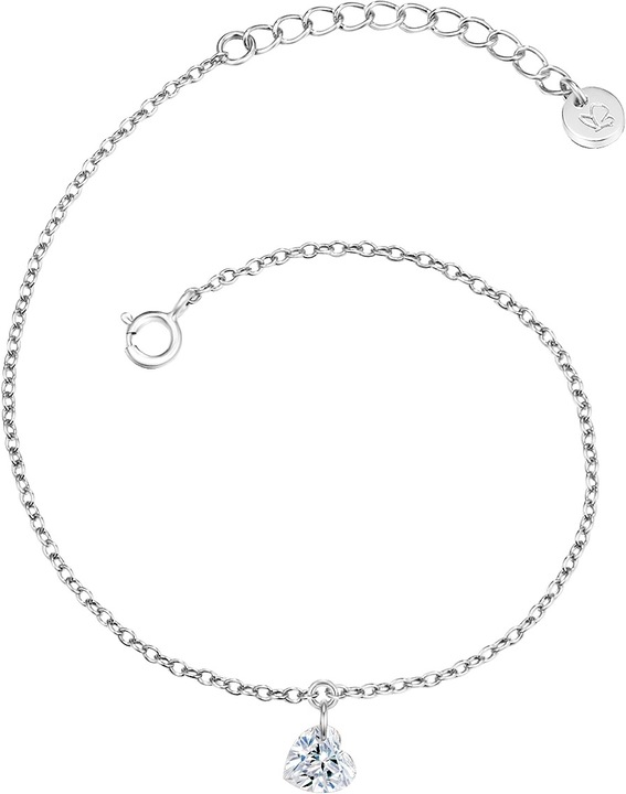 Produktbild Glanzstücke München Damen Herz Sterling Silber Topas silber 17,0 cm Basislänge + 3,0 cm Verlängerung - 15374 (17 cm, Sterling Silber)