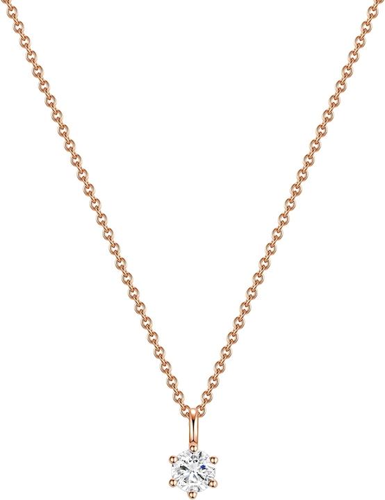 Immagine prodotto Glanzstücke München Donna Argento Zirconia Oro Rosa 40,0 cm Catena base + 5,0 cm Estensione - 15594 (Argento, 40 - 45 cm)