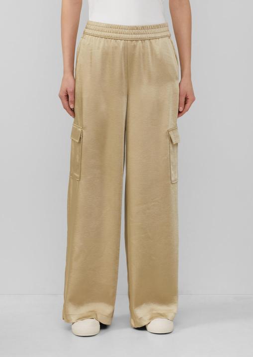 Produktbild S.Oliver Hose Satinierte Cargohose im Relaxed Fit mit Elastikbund (36)