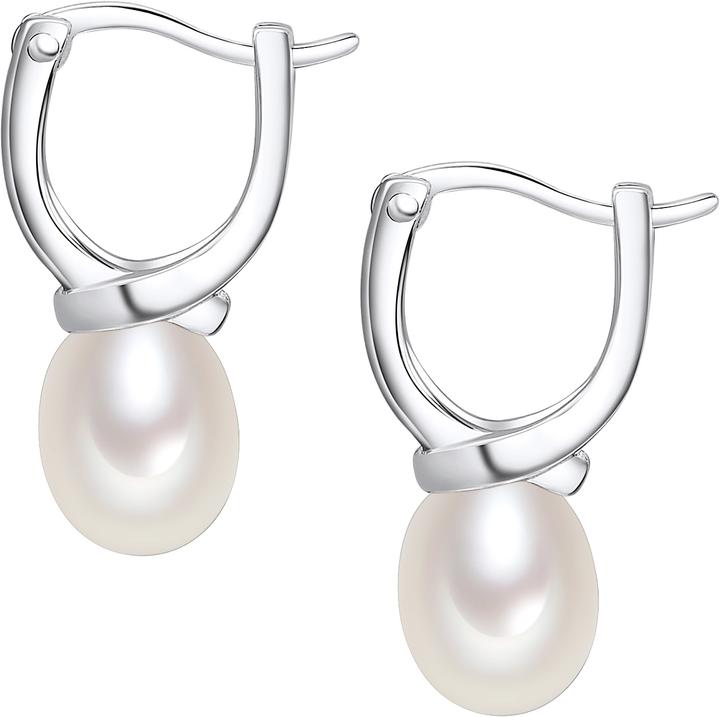Immagine prodotto Valero Pearls Donna Argento Sterling Silver Perle d'acqua dolce coltivate argento - 918 (Argento)