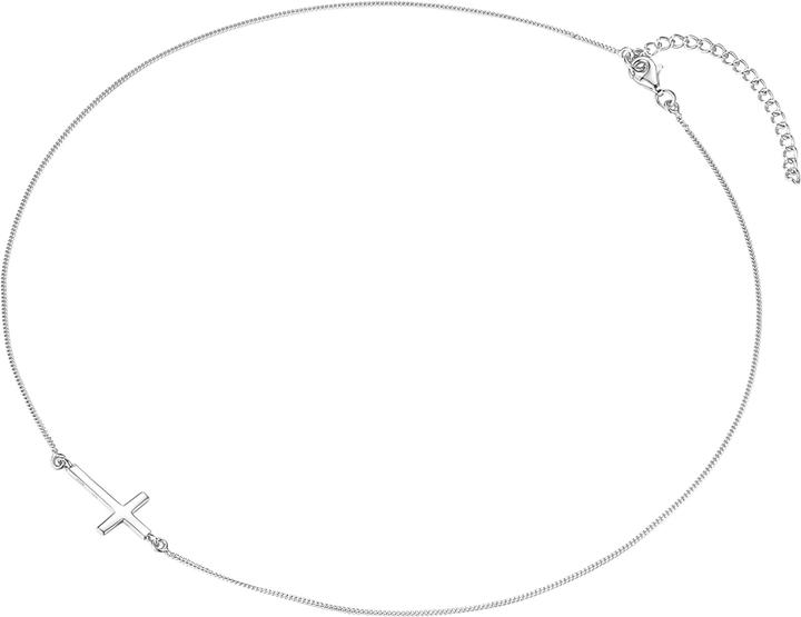 Immagine prodotto Rafaela Donata Croce da donna in argento massiccio 42,0 cm di base + 5,0 cm di estensione - 968 (Argento, 42 - 47 cm)