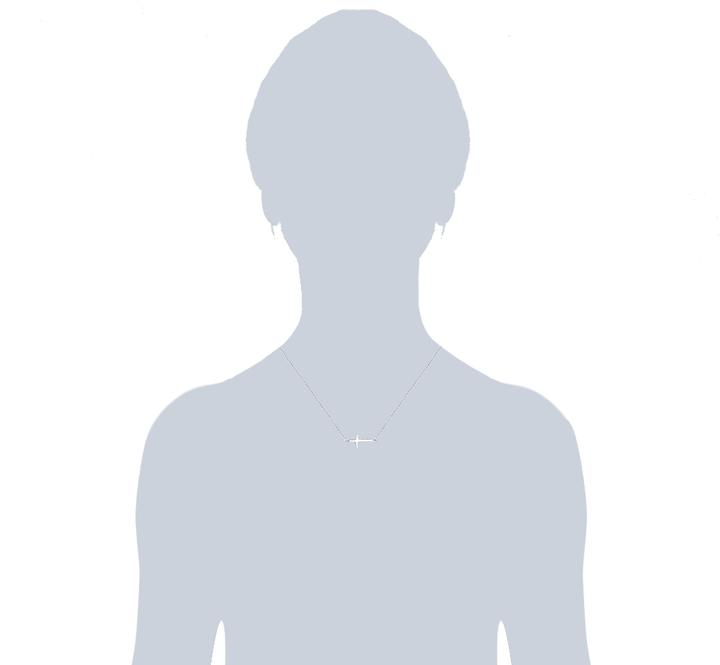 Immagine prodotto Rafaela Donata Croce da donna in argento massiccio 42,0 cm di base + 5,0 cm di estensione - 968 (Argento, 42 - 47 cm)
