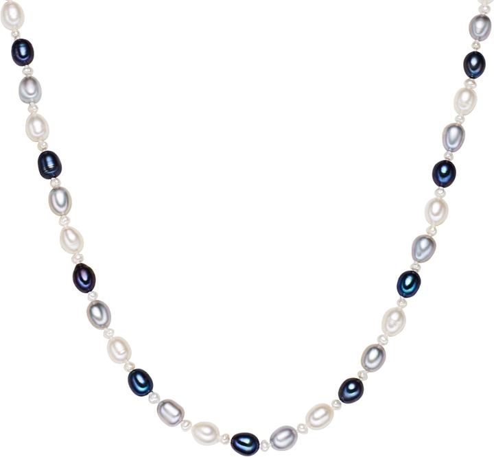 Actual product image Valero Pearls Ladies sterling silver freshwater cultured pearl silver 43.0 cm - 2952 (Sterling Silver, 43 cm)