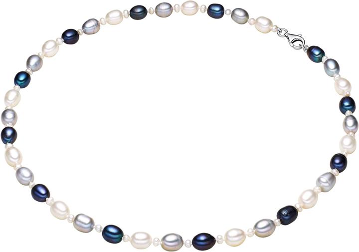 Actual product image Valero Pearls Ladies sterling silver freshwater cultured pearl silver 43.0 cm - 2952 (Sterling Silver, 43 cm)