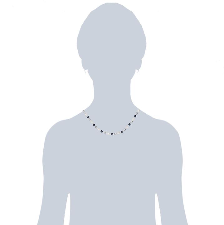 Actual product image Valero Pearls Ladies sterling silver freshwater cultured pearl silver 43.0 cm - 2952 (Sterling Silver, 43 cm)