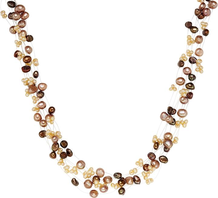 Produktbild Valero Pearls Damen Sterling Silber Süsswasser-Zuchtperle silber 42,0 cm Basiskette + 5,0 cm Verlängerung - 3074 (Sterling Silber, 42 - 47 cm)