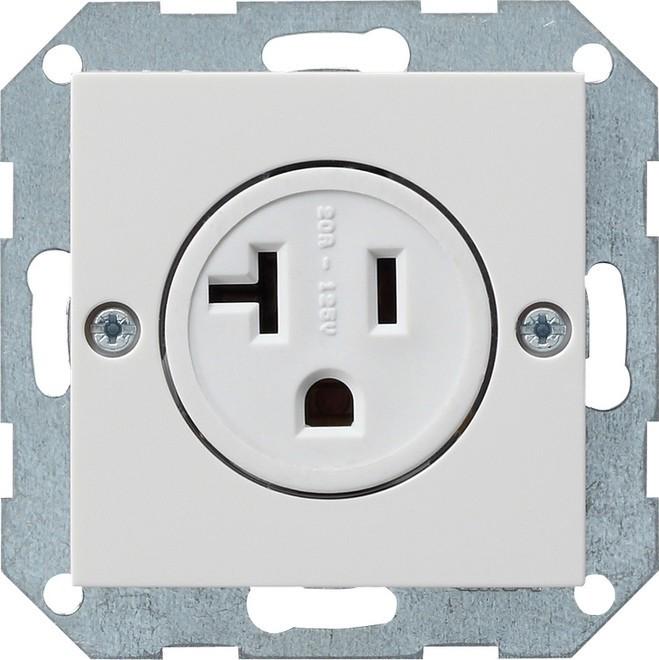 Actual product image Gira Plug-in d. 2-p NEMA 5-20 R System 55 048703