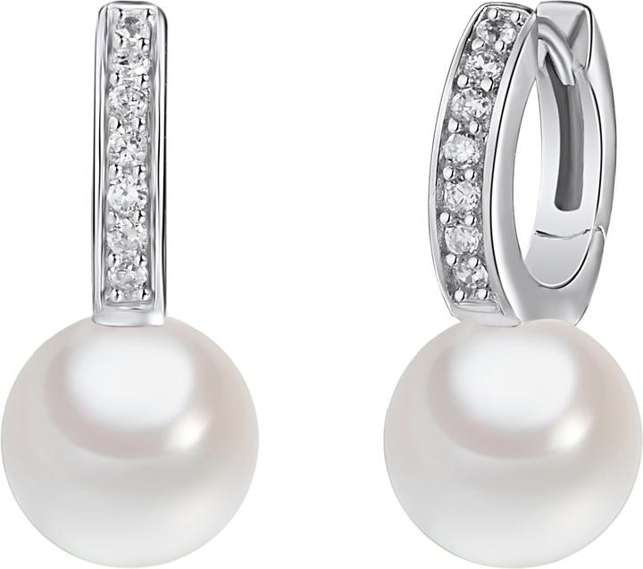 Actual product image Rafaela Donata Ladies Sterling Silver Cubic Zirconia Shell Core Pearl Silver - 3158 (Sterling Silver)