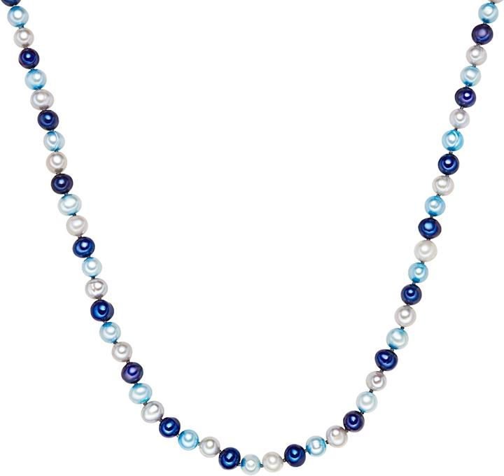 Image du produit Valero Pearls Ladies sterling silver freshwater cultured pearl silver 42.0 cm base chain + 5.0 cm extension - 3294 (Argent Sterling, 42 - 47 cm)