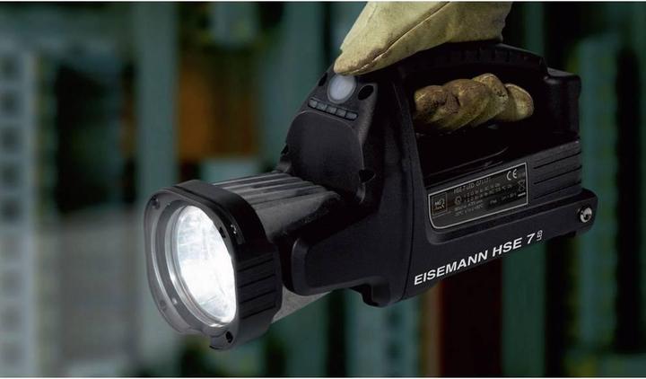 Produktbild Eisemann LED-Akku-Handscheinwerfer HSE7 EX Fr EX-Zonen: 1, 2, 21 und 22 Power LED Zone 1 II 2 G... (17.90 cm, 210 lm)
