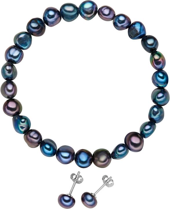 Valero Pearls Perla d'acqua dolce in argento da donna 19,0 cm - 3694 (Argento)