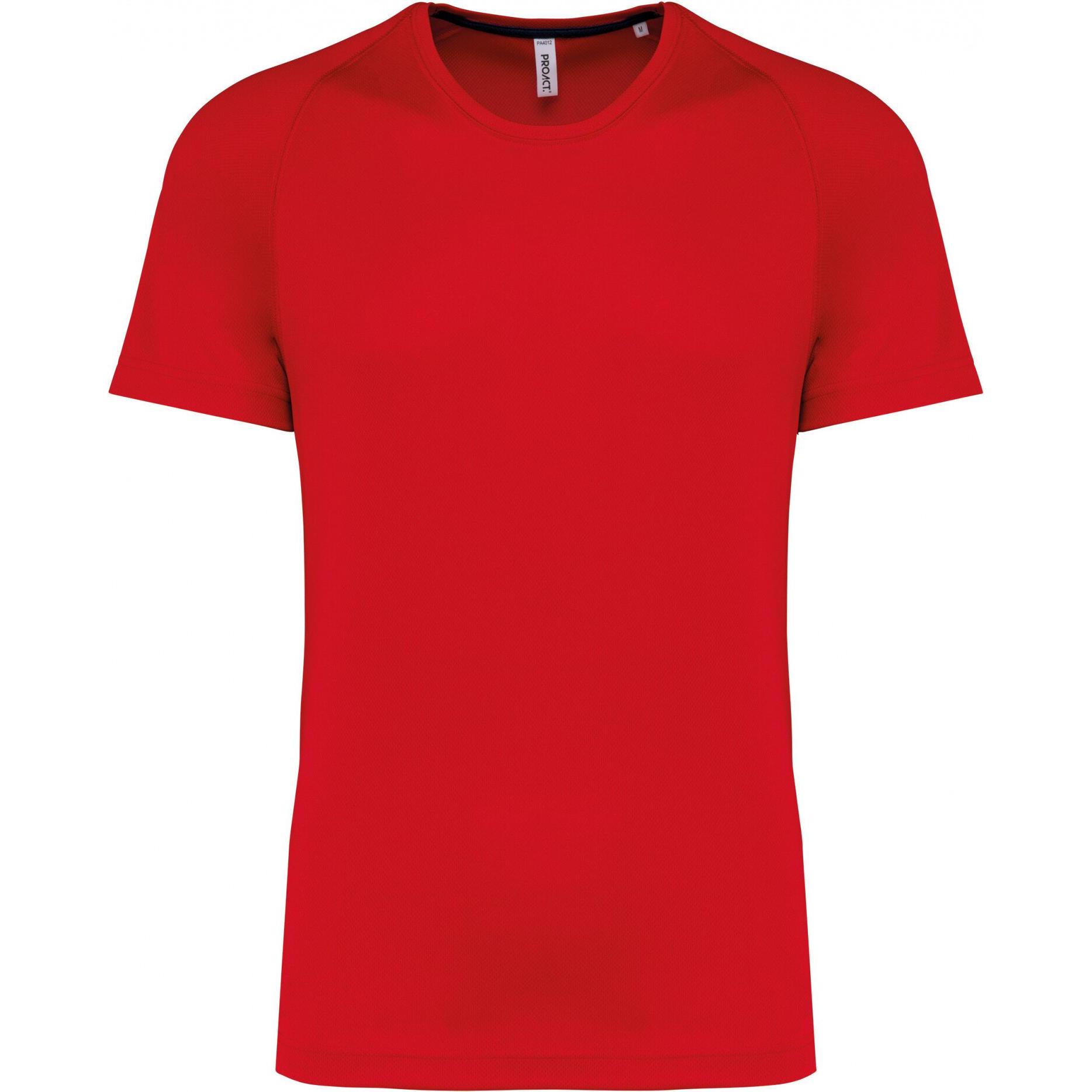 Proact, Herren, Sportshirt, Recyceltes Sport-T-Shirt mit Rundhalsausschnitt (L), Rot, L
