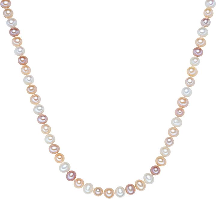 Immagine prodotto Valero Pearls Donna in argento sterling con perle d'acqua dolce coltivate - 3832 (Argento, 45 cm)