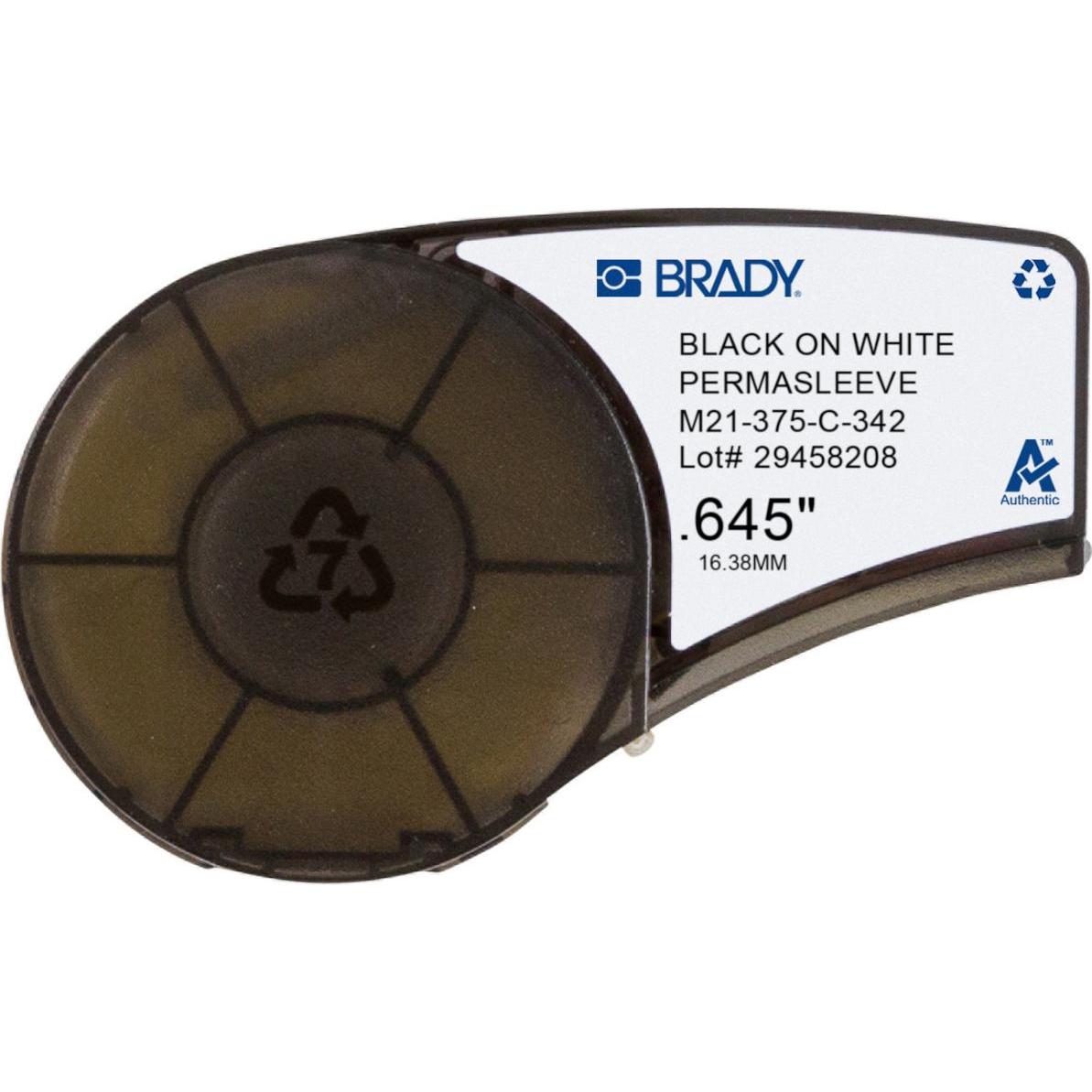 Brady, Rotolo di etichette, PermaSleeve termorestringente (1.64 cm)
