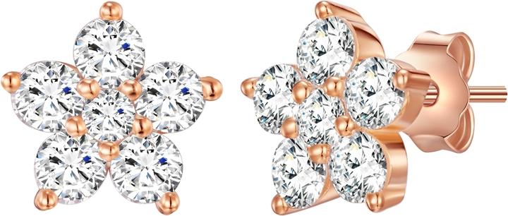 Immagine prodotto Rafaela Donata Fiore da donna in argento Sterling Cubic Zirconia Oro Rosa - 4076 (Argento)