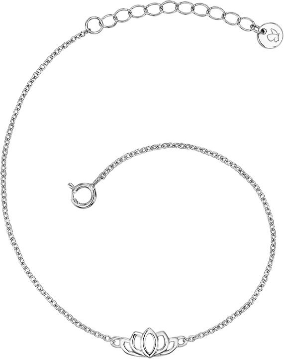 Immagine prodotto Glanzstücke München Fiore di loto da donna in argento 17,0 cm di lunghezza base + 3,0 cm di estensione - 9012 (17 cm, Argento)