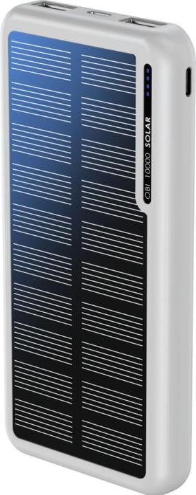 Actual product image Boompods Obi 10,000mAh Solar Powerbank - White (10000 mAh, 37 Wh)