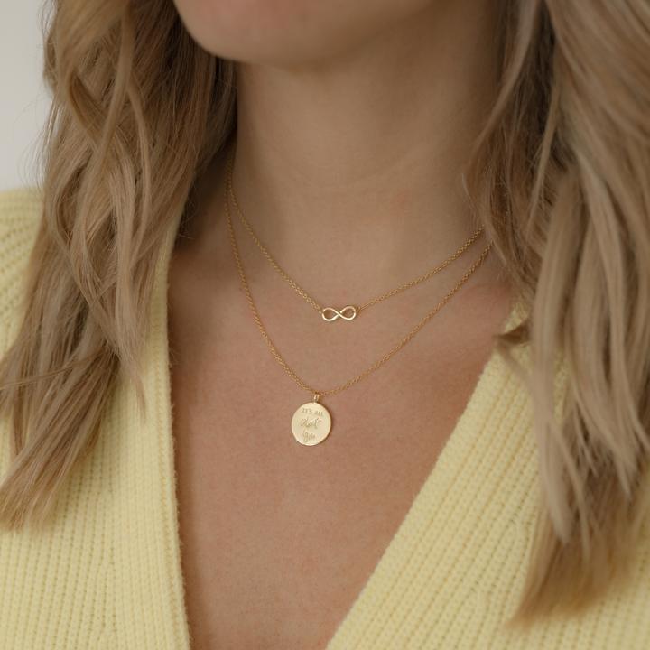 Produktbild Glanzstücke München Damen Infinity Sterling Silber gelbgold 40,0 cm Basiskette + 5,0 cm Verlängerung - 5956 (Sterling Silber, 40 - 45 cm)