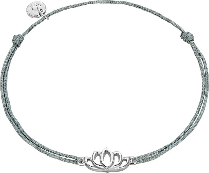 Immagine prodotto Glanzstücke München Fiore di loto da donna in argento 15,0 - 22,0 cm, regolabile in modo flessibile - 9014 (22 cm, Argento)