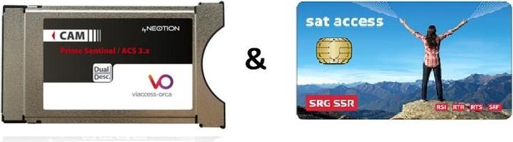 Produktbild VIACCESS MTVx-6310 CA-Modul & SRG SSR Sat-Access-Karte