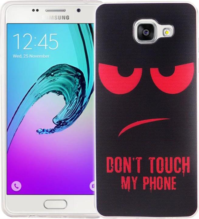 Actual product image König Design Mobile Case for Samsung Galaxy A5 2016 Dont Touch Red Case Cover Motif (Samsung Galaxy A5 (2016))
