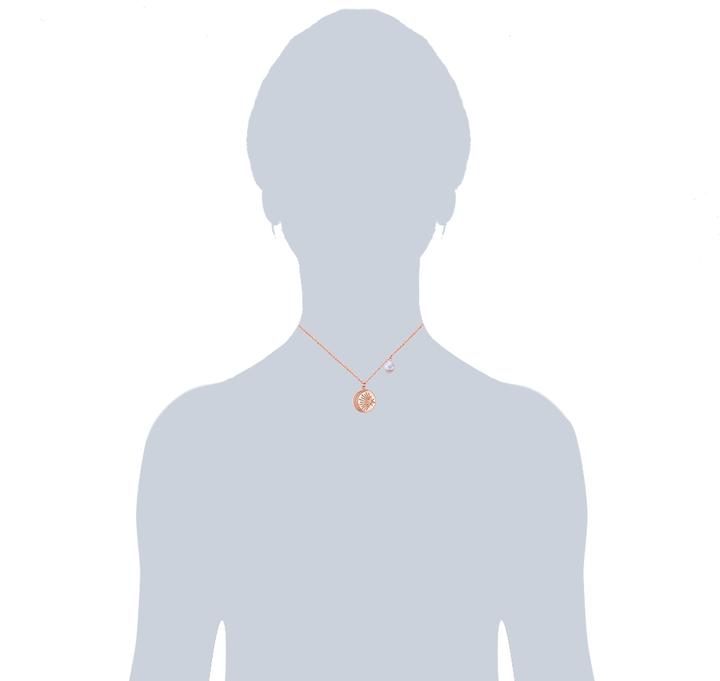 Image du produit Valero Pearls Femmes Acier inoxydable Preciosa Perle de culture d'eau douce or rose 40,0 cm Chaîne de base + 5,0 (Acier inoxydable, 40 - 45 cm)