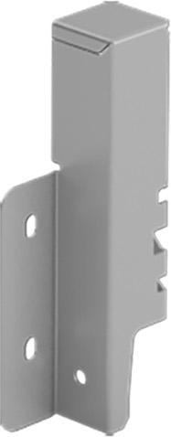 Hettich Back panel connector ArciTech, silver (30 pcs.)