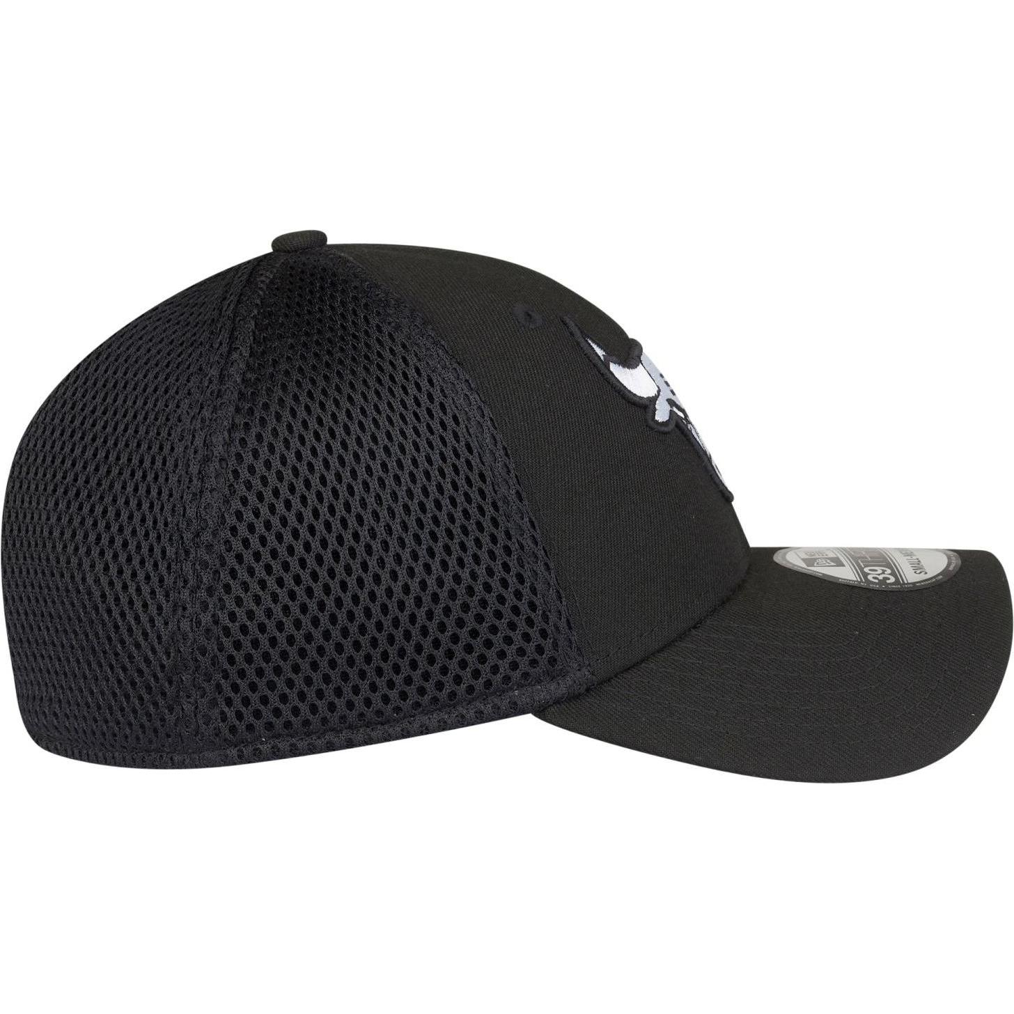 Thumbnail - New Era, Herren, Cap, 39Thirty Stretch Mesh Cap - Chicago Bulls - S/M, Schwarz, (M)